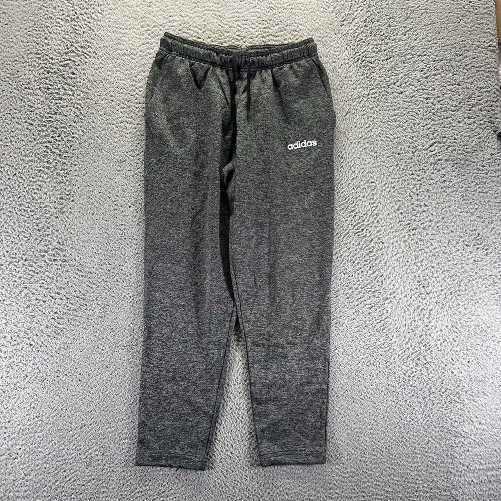 Adidas Sweatpants Mens M Gray Tapered Leg Running Training Performance Athletic